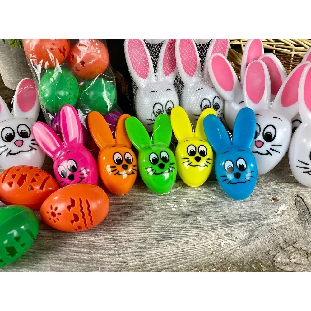 33pc Easter Bunny Egg Candy Containers Sun Hill 1995 Vintage‎
